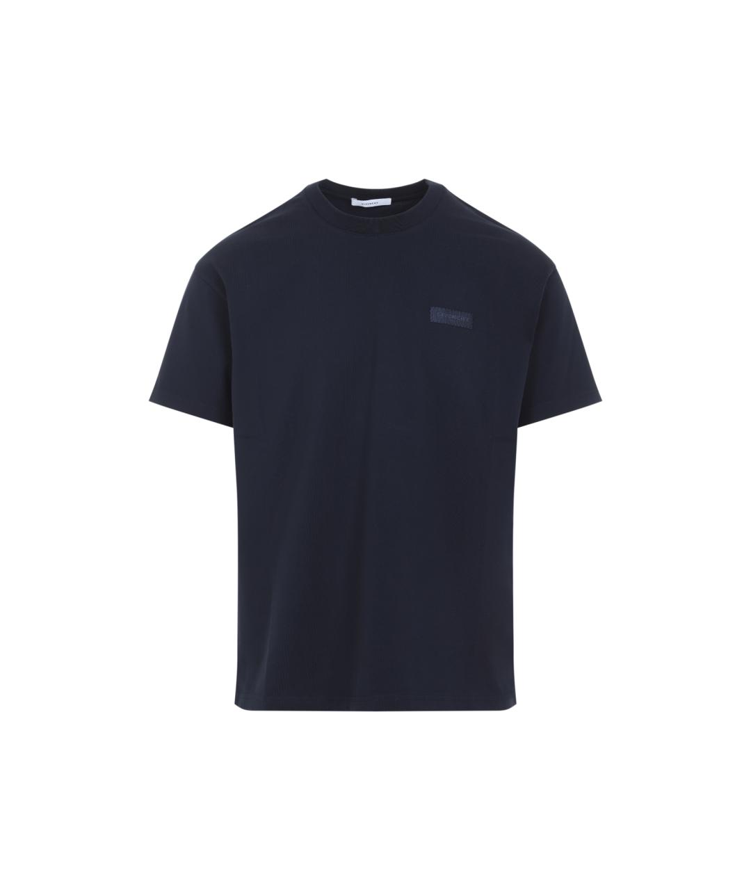GIVENCHY Синяя хлопковая футболка, фото 1