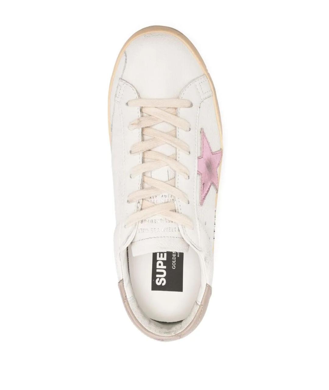 GOLDEN GOOSE DELUXE BRAND Белые кожаные кеды, фото 3