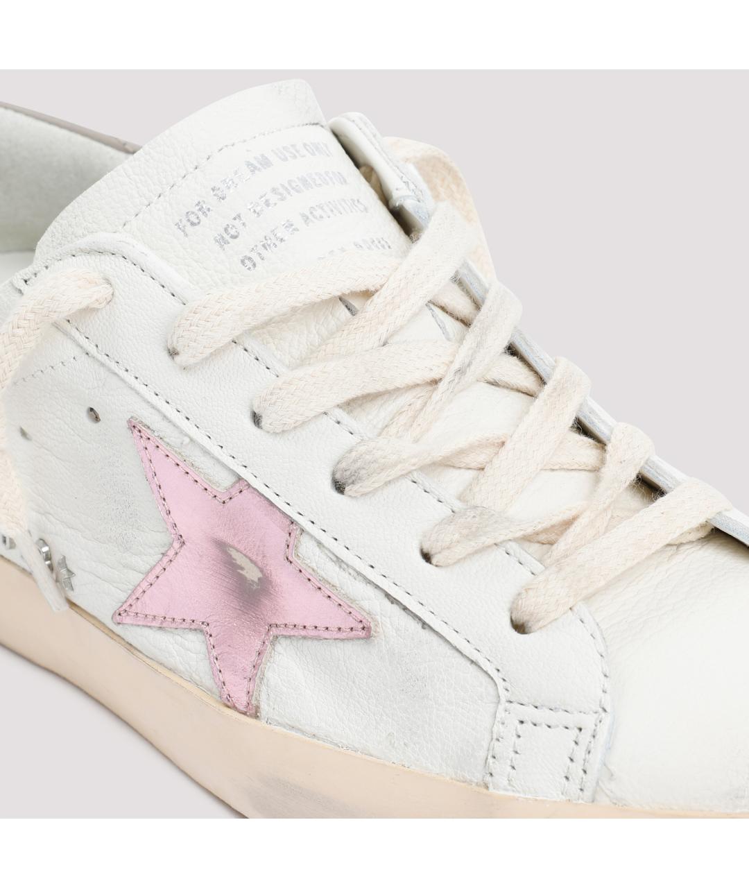 GOLDEN GOOSE DELUXE BRAND Белые кожаные кеды, фото 5