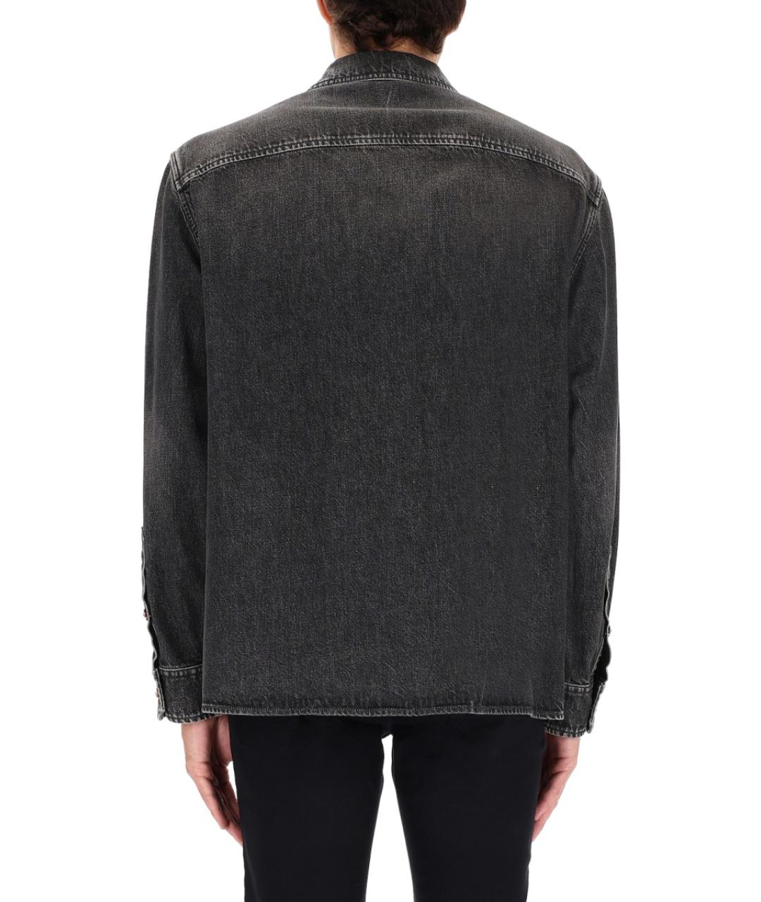 VERSACE Черная хлопковая куртка, фото 3