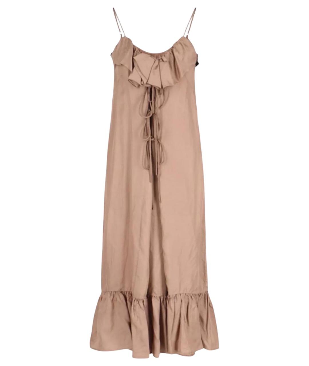 DRIES VAN NOTEN Бежевое платье, фото 1