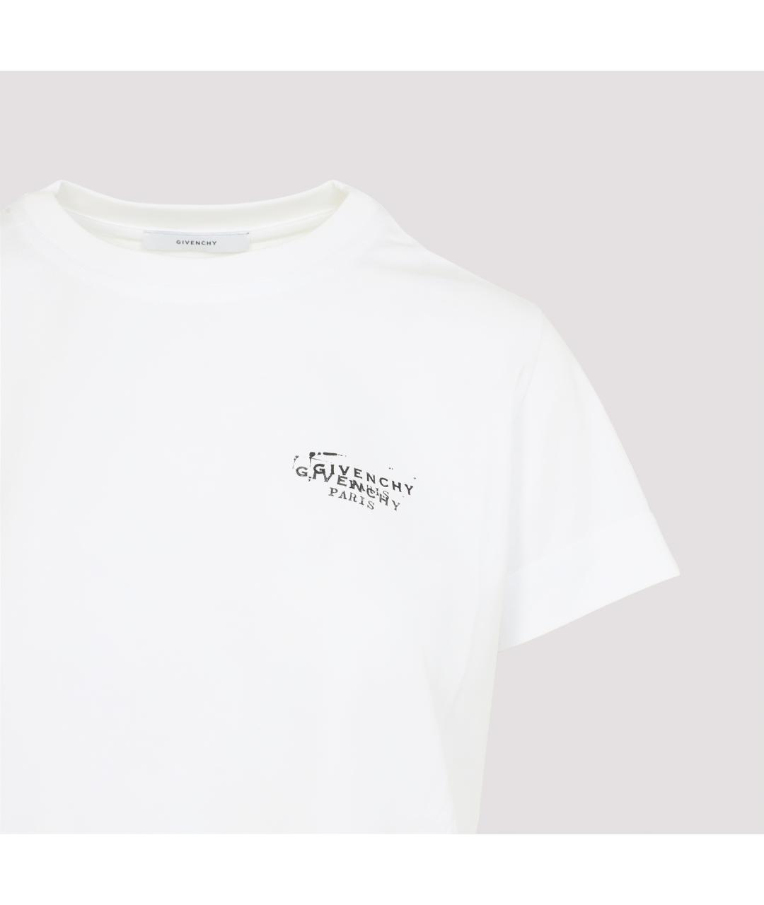 GIVENCHY Белая хлопковая футболка, фото 3