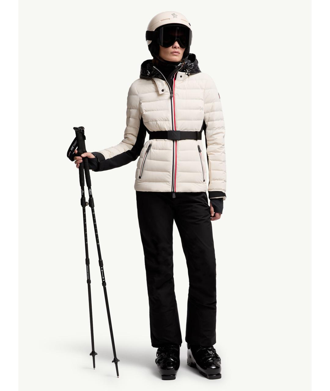 MONCLER Бежевая полиамидовая куртка, фото 2