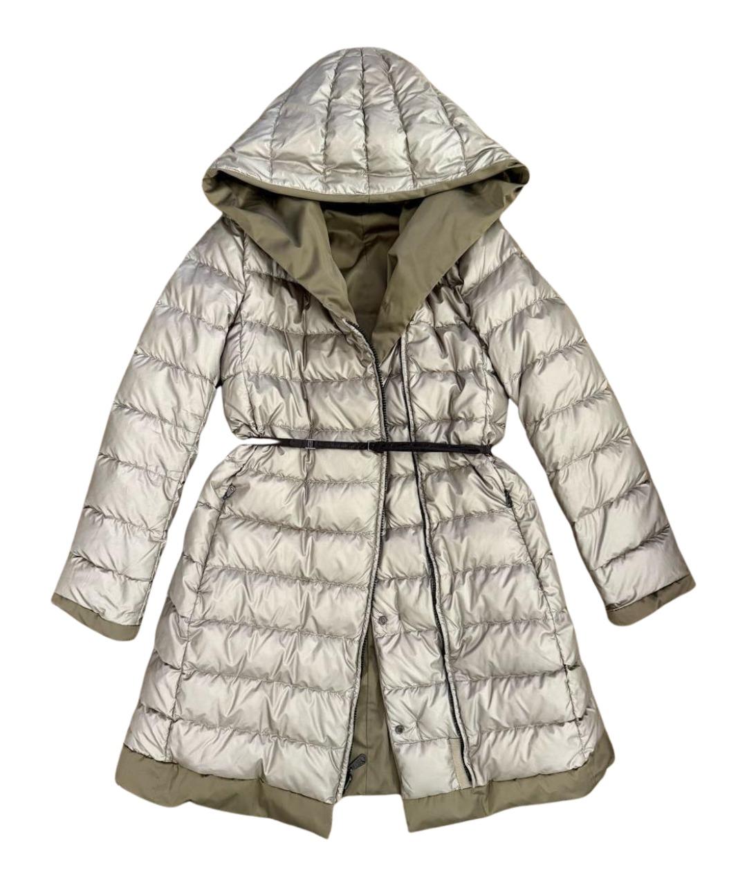 WEEKEND MAX MARA Бежевый полиэстеровый пуховик, фото 1