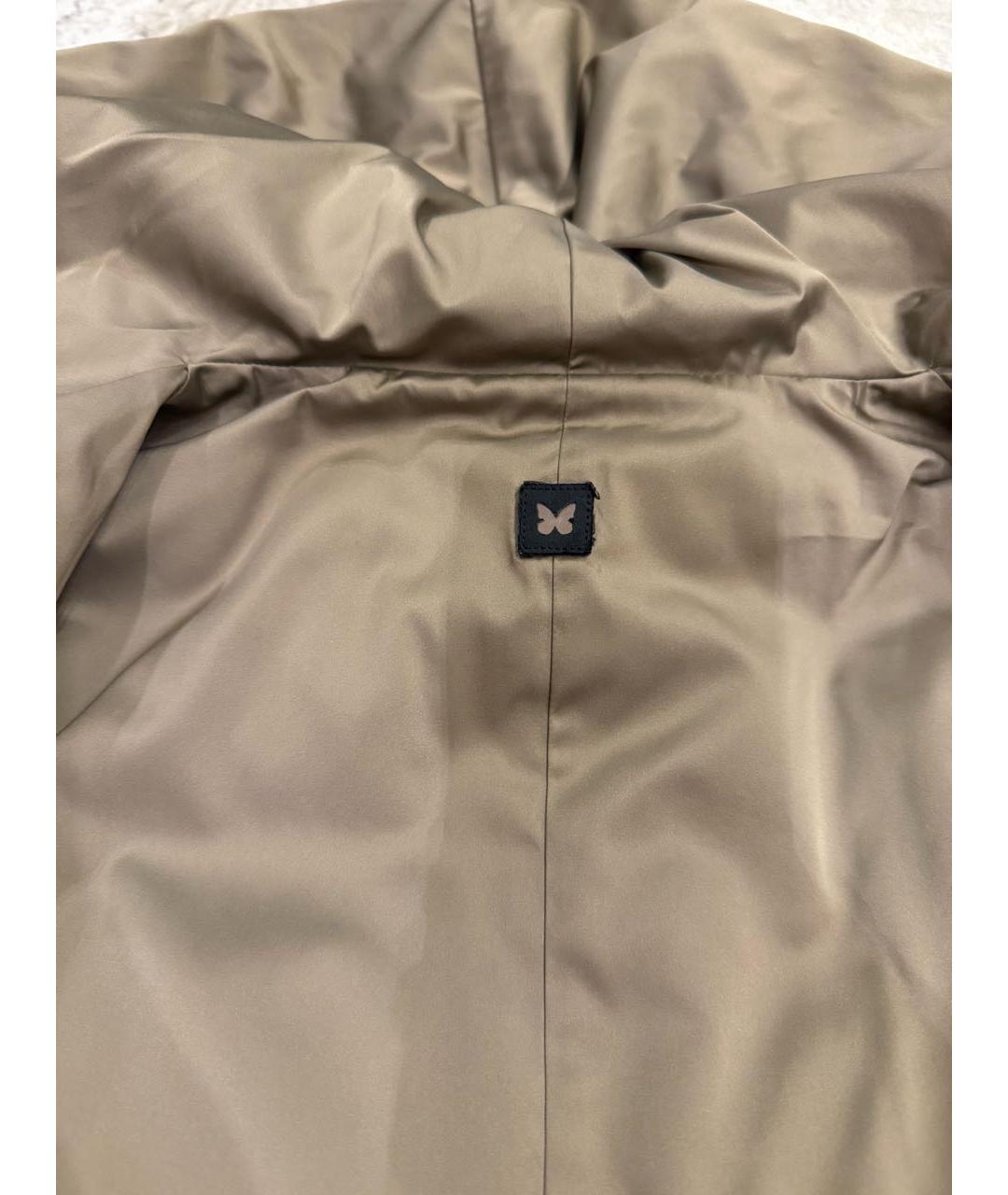 WEEKEND MAX MARA Бежевый полиэстеровый пуховик, фото 7