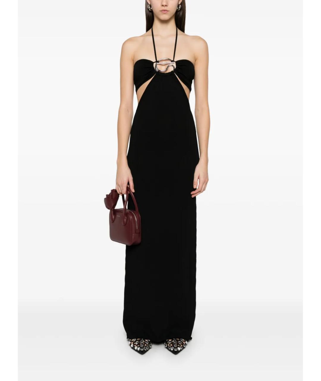 COPERNI Черное вискозное вечернее платье, фото 2