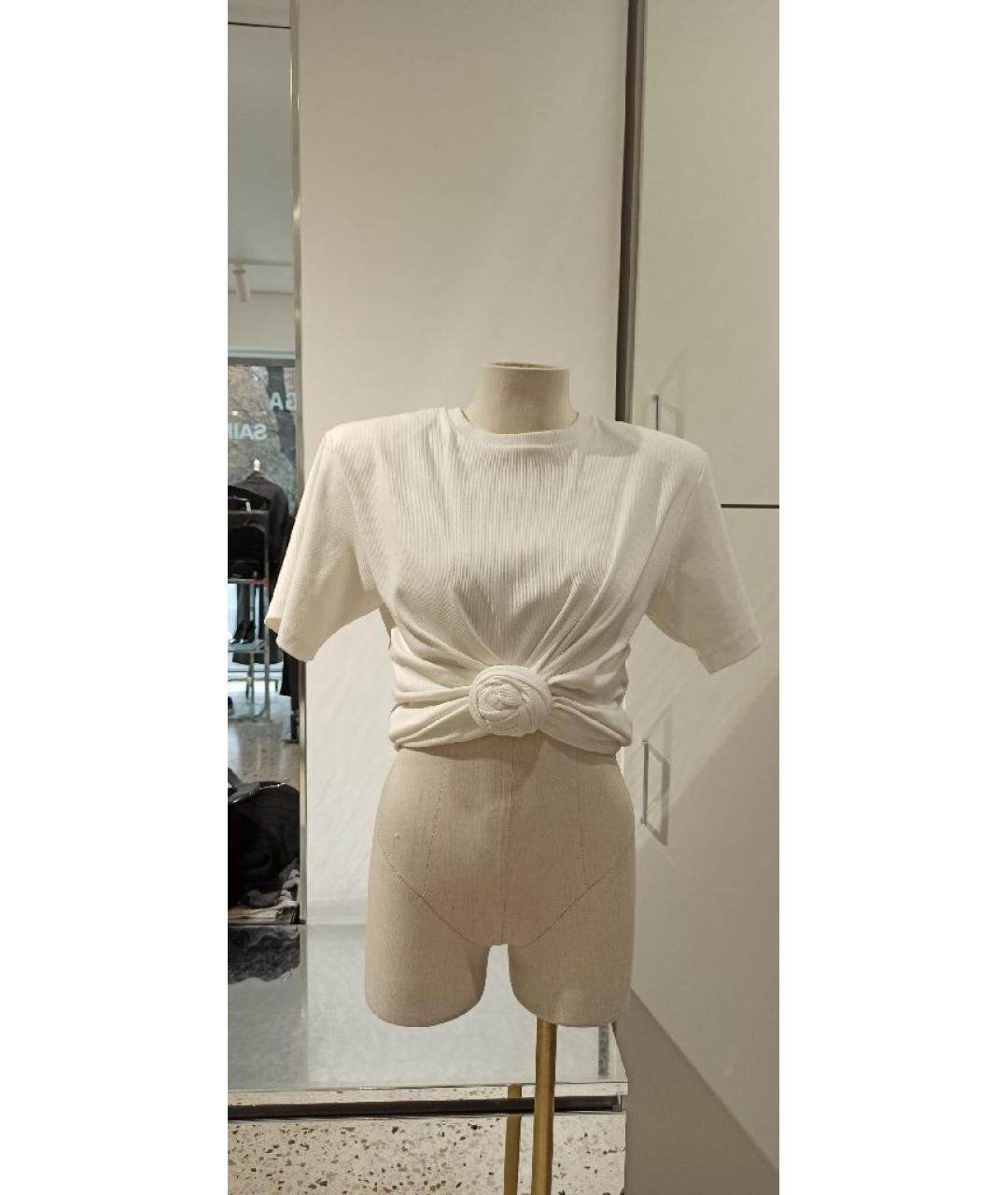 MAGDA BUTRYM Белая хлопковая футболка, фото 2