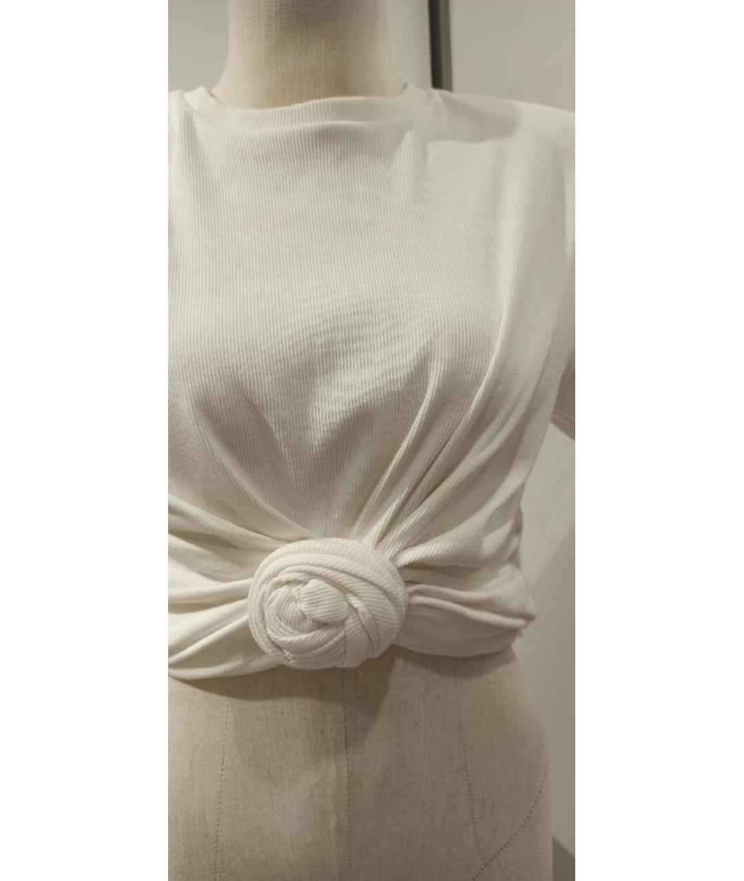 MAGDA BUTRYM Белая хлопковая футболка, фото 5