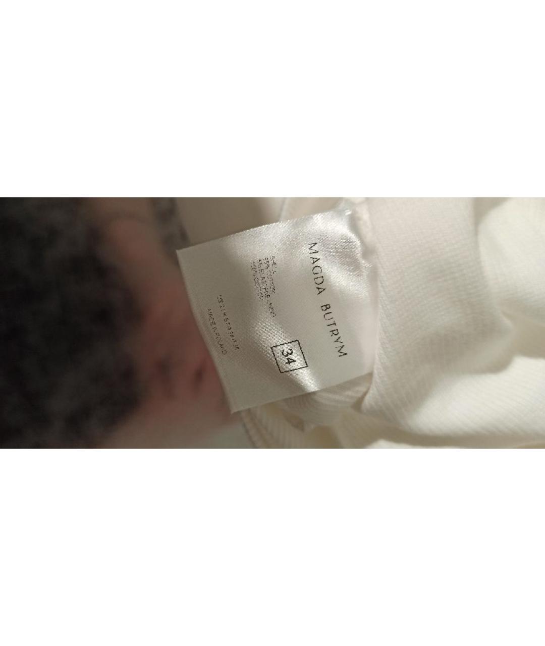 MAGDA BUTRYM Белая хлопковая футболка, фото 6