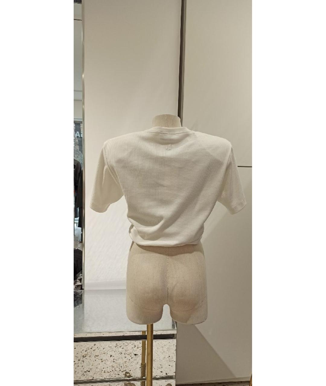 MAGDA BUTRYM Белая хлопковая футболка, фото 4