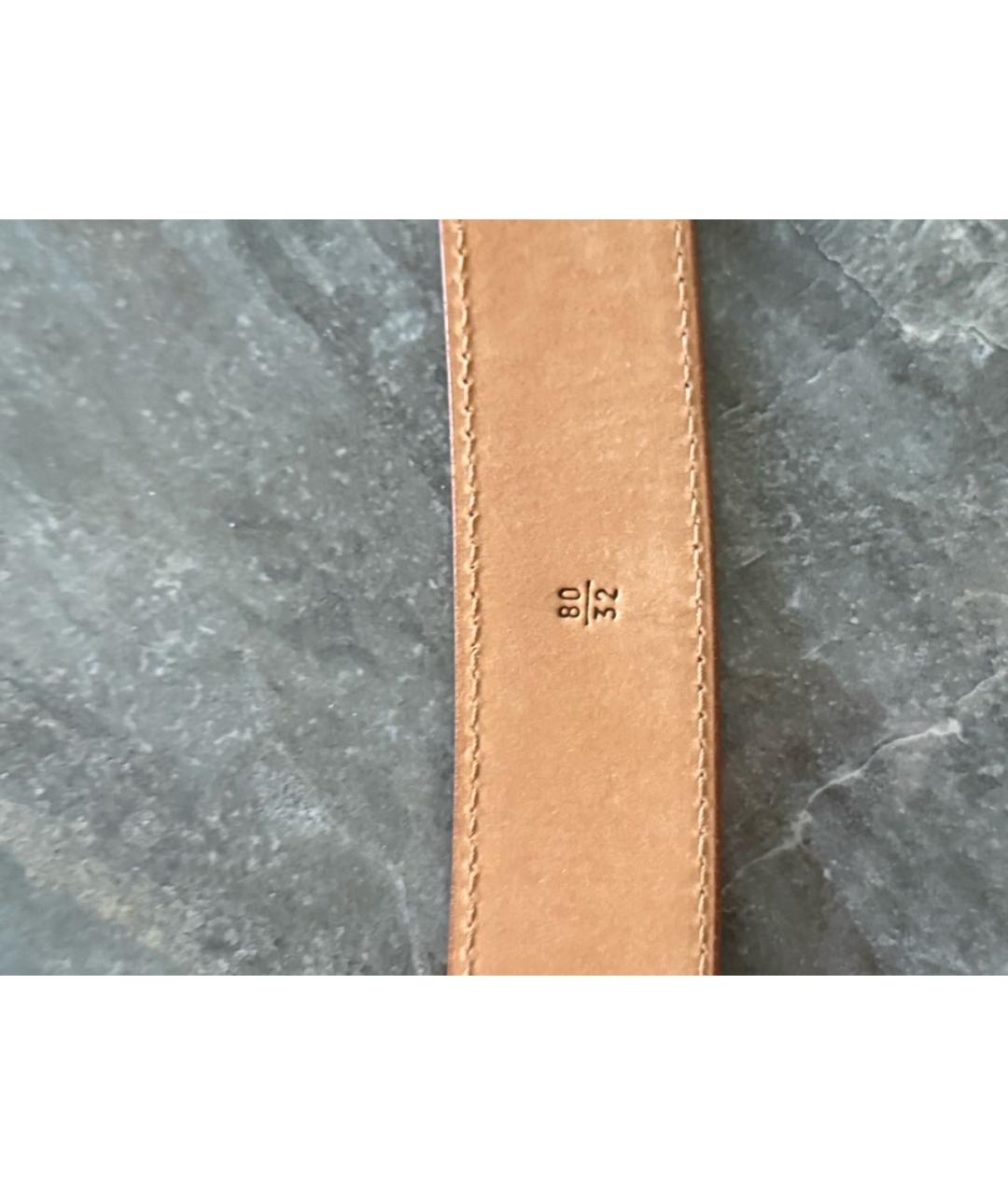 PRADA Оранжевый кожаный ремень, фото 3