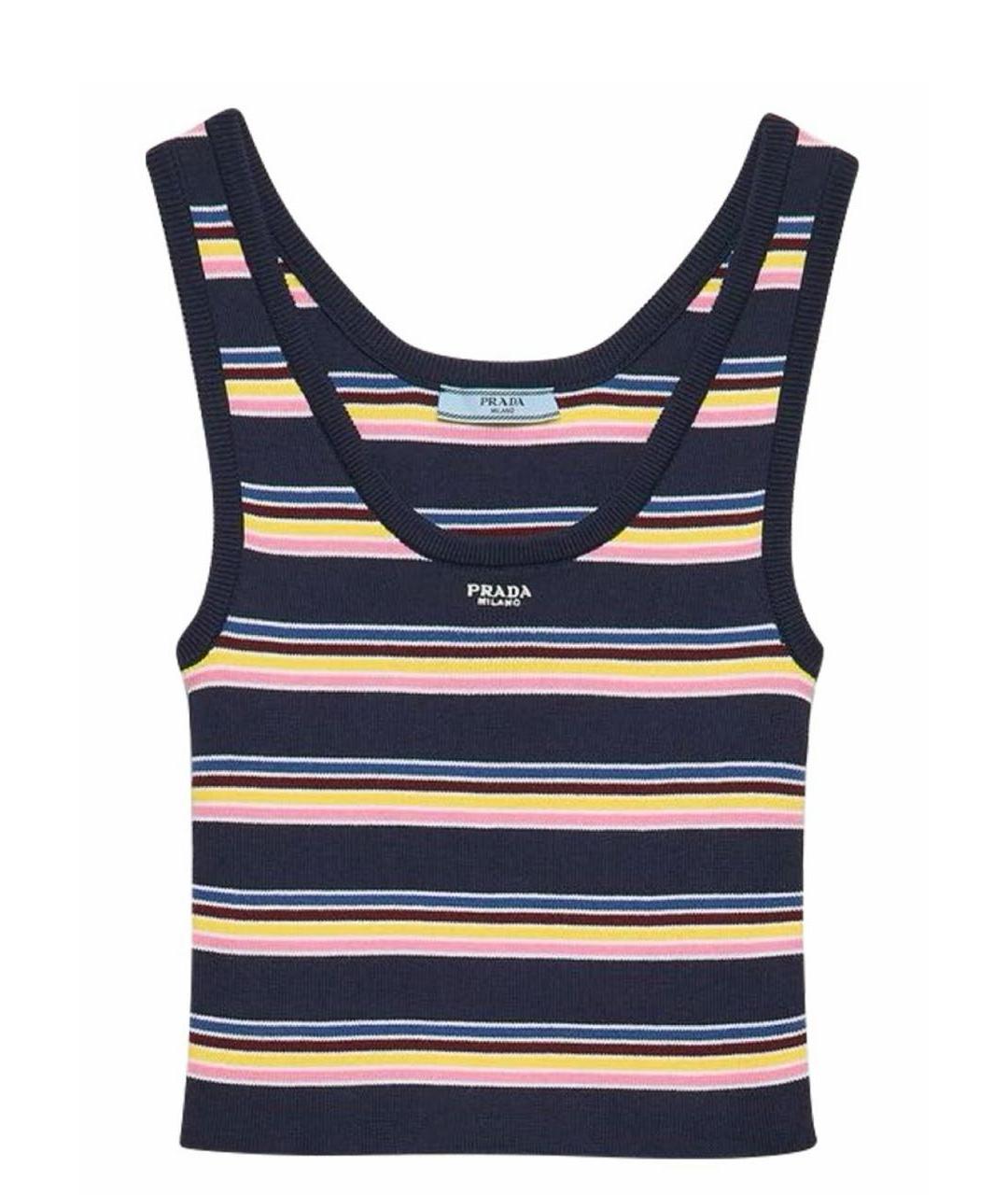 PRADA Мульти хлопковая майка, фото 1