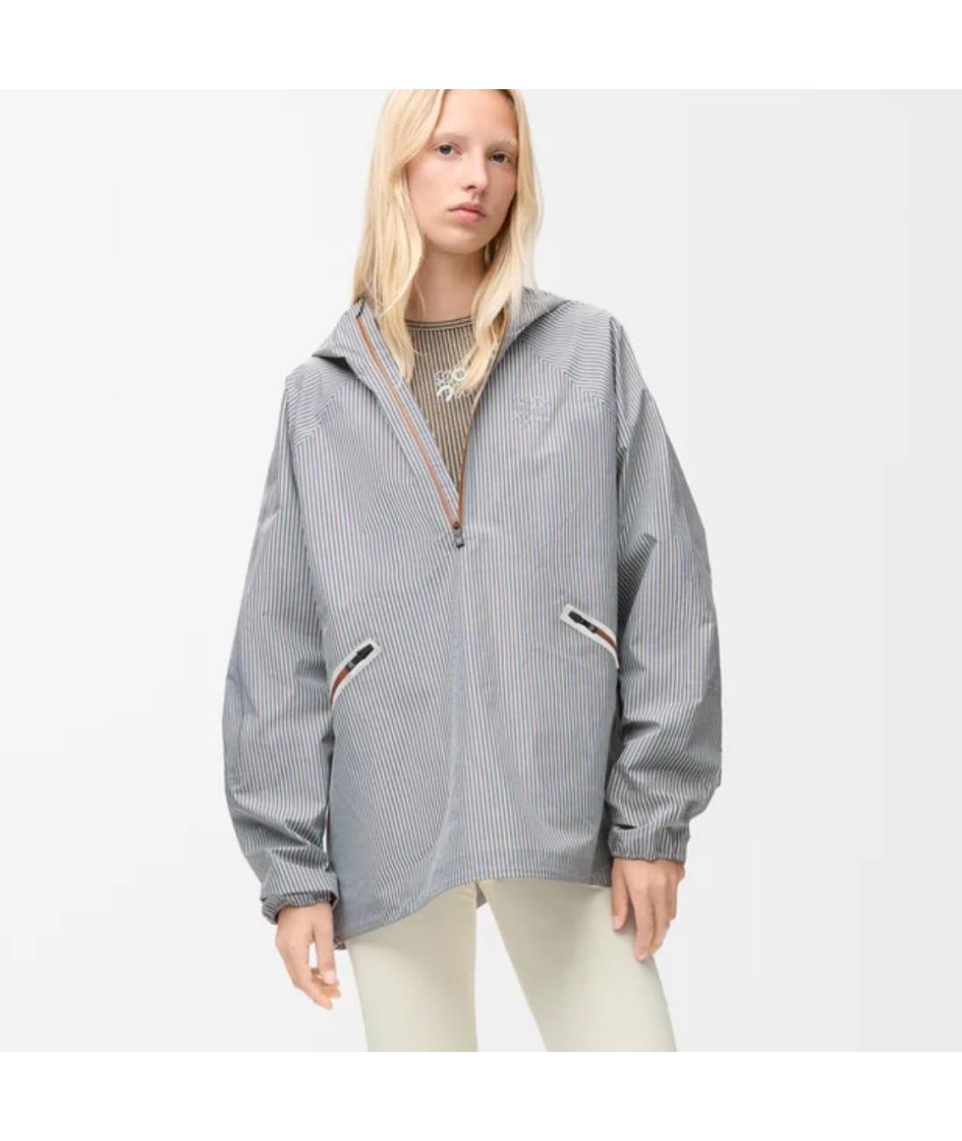 LOEWE Серая полиэстеровая спортивная куртка, фото 2