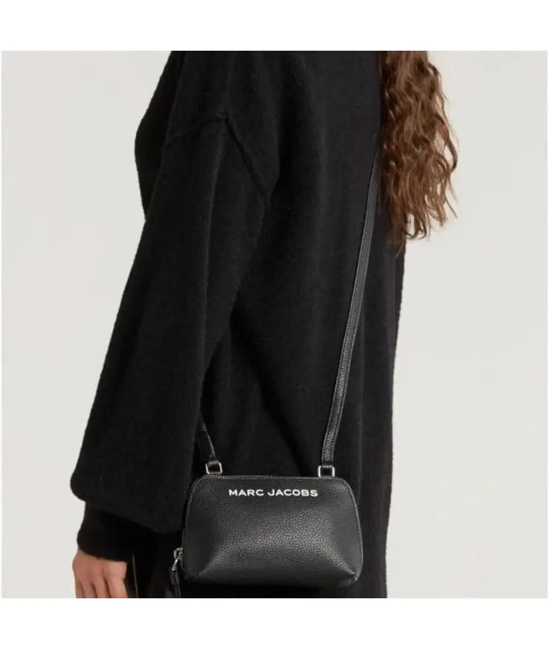 MARC BY MARC JACOBS Черная кожаная сумка через плечо, фото 2