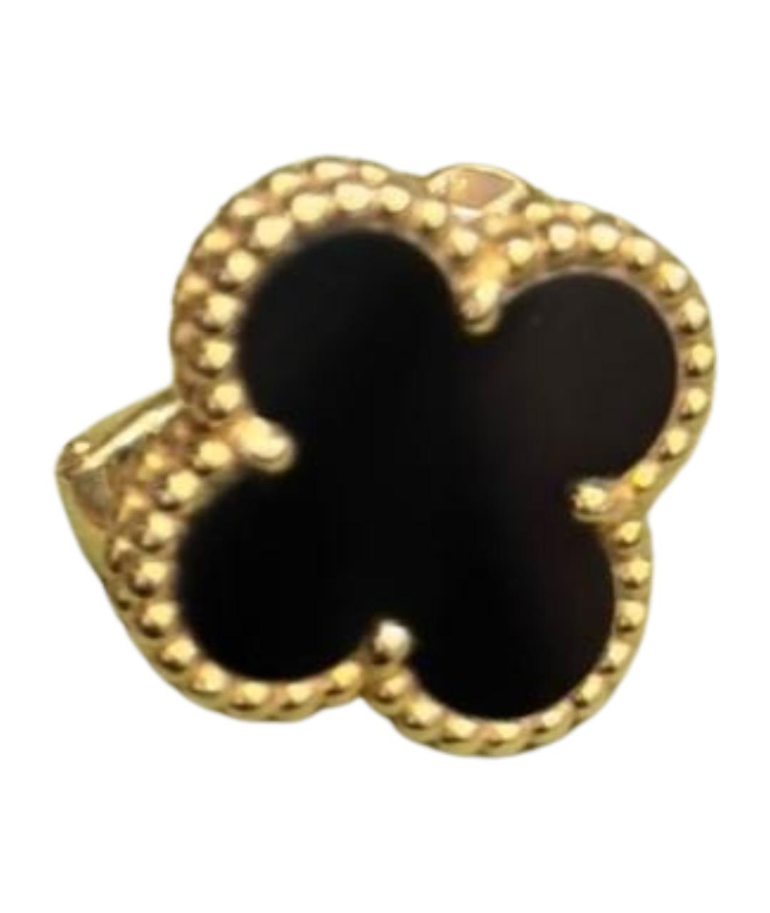 VAN CLEEF & ARPELS Черные серьги из желтого золота, фото 1