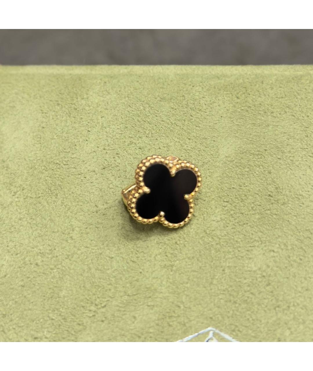 VAN CLEEF & ARPELS Черные серьги из желтого золота, фото 5