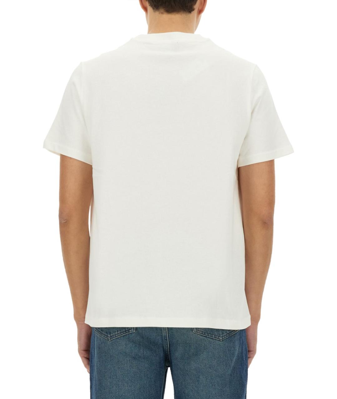 A.P.C. Белая хлопковая футболка, фото 4
