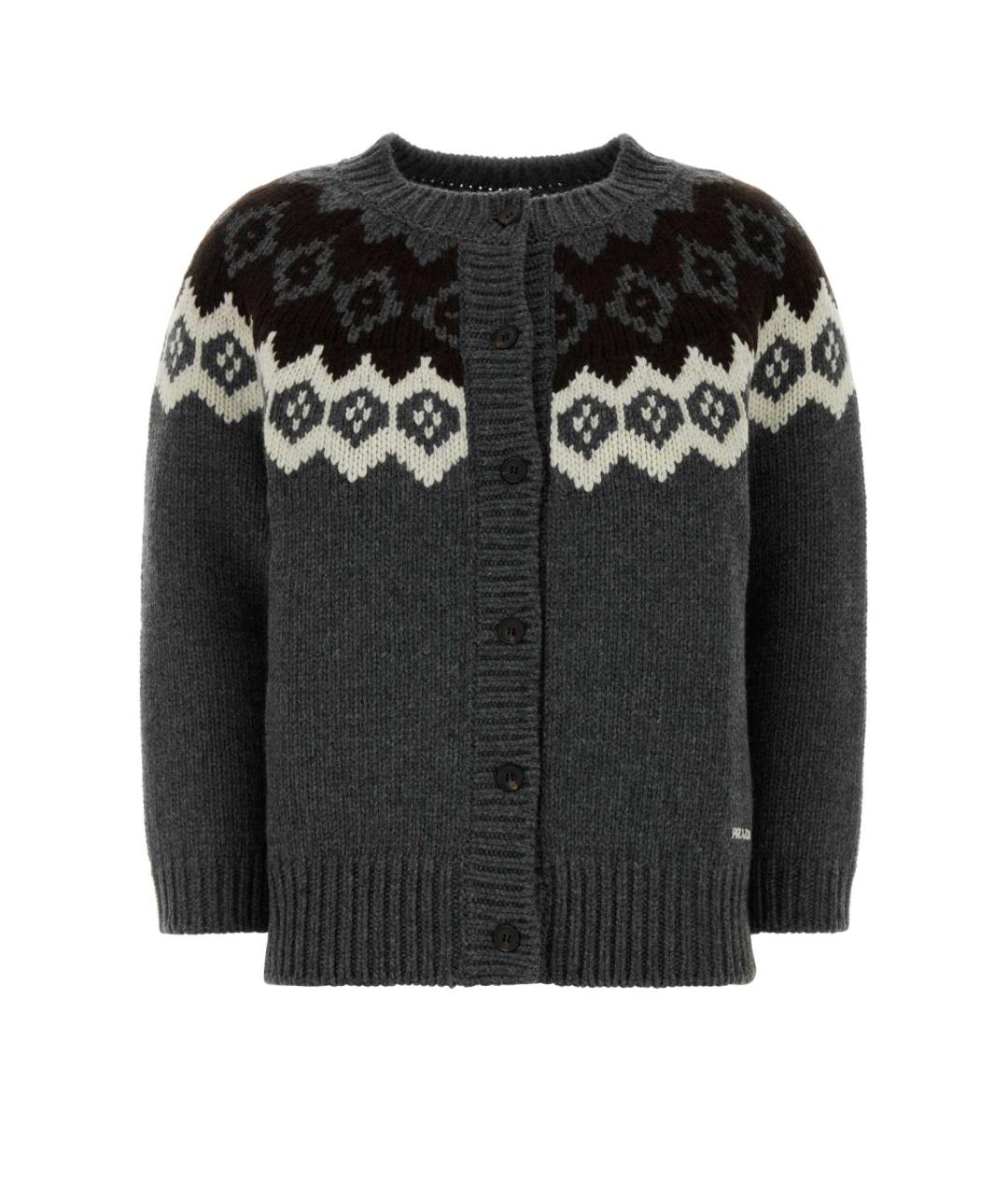 PRADA Мульти шерстяной кардиган, фото 1