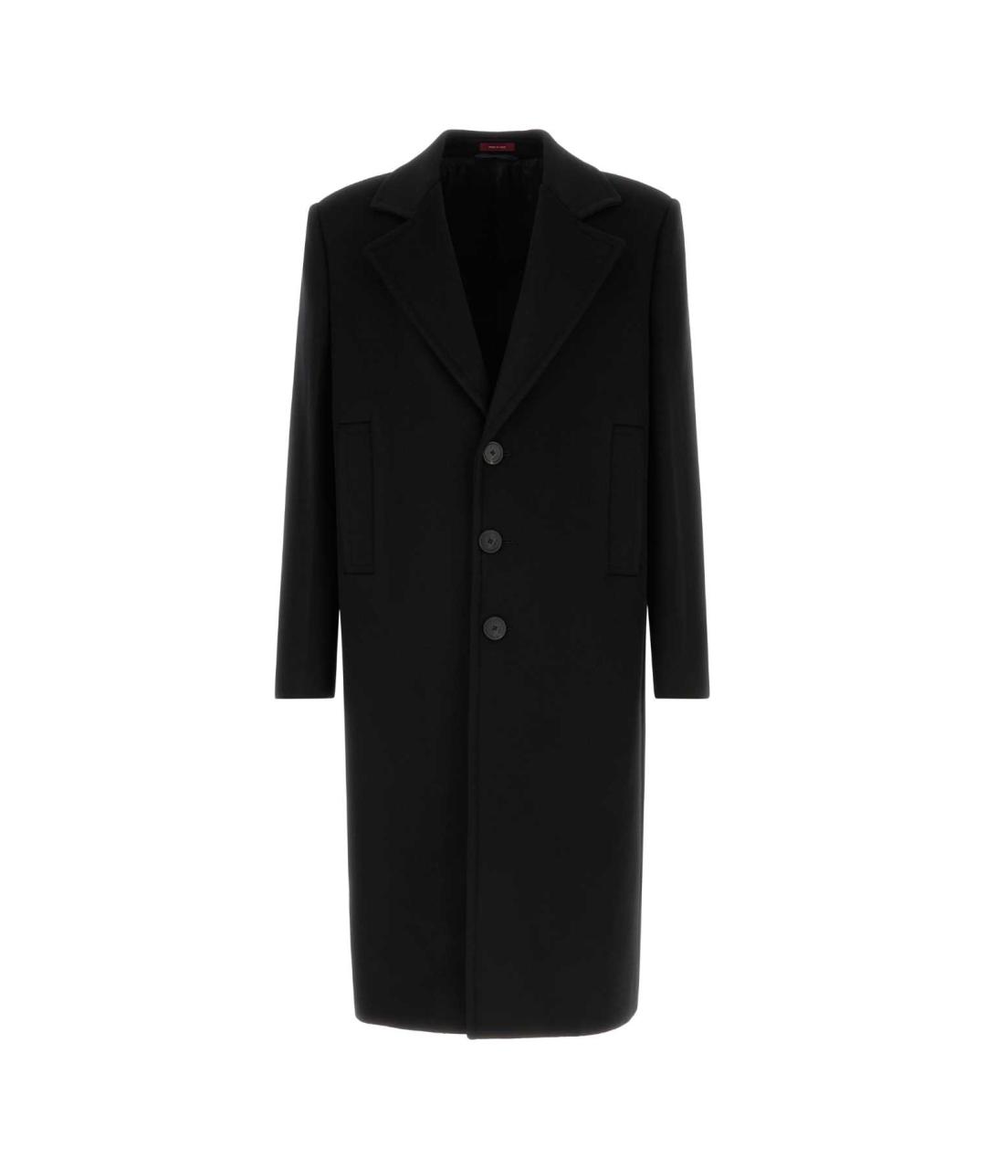 GUCCI Черное шерстяное пальто, фото 1