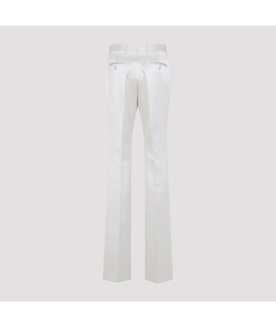 TOM FORD Бежевые хлопковые прямые брюки, фото 4