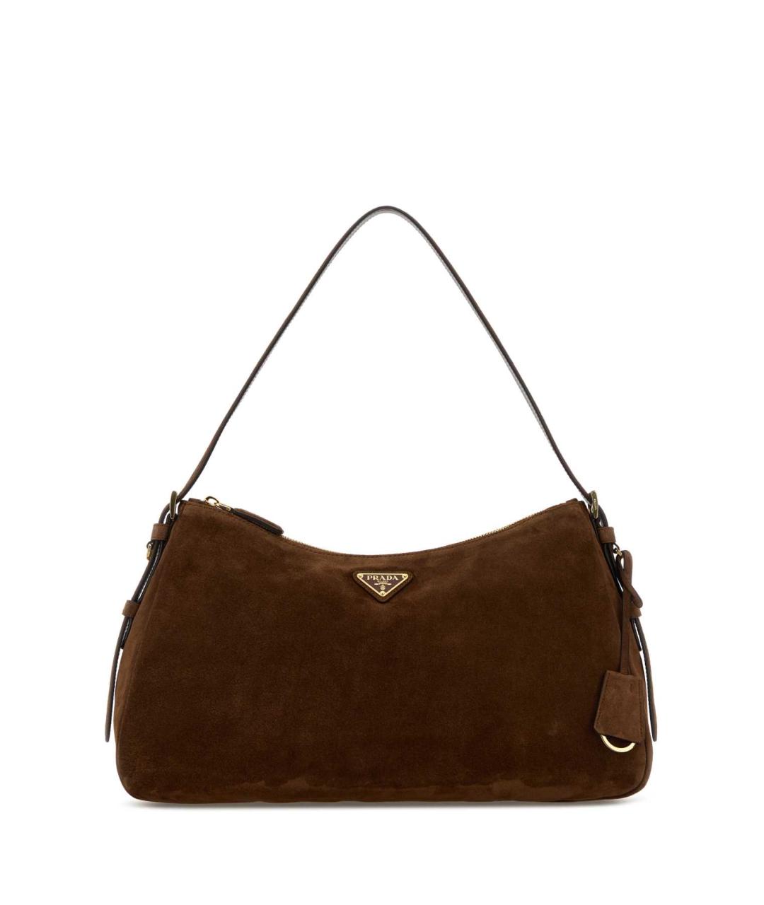 PRADA Коричневая замшевая сумка через плечо, фото 1