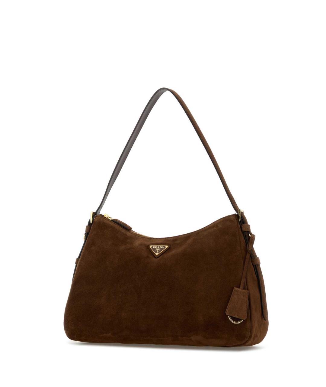 PRADA Коричневая замшевая сумка через плечо, фото 2