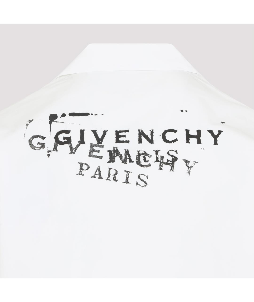 GIVENCHY Белая хлопковая кэжуал рубашка, фото 3