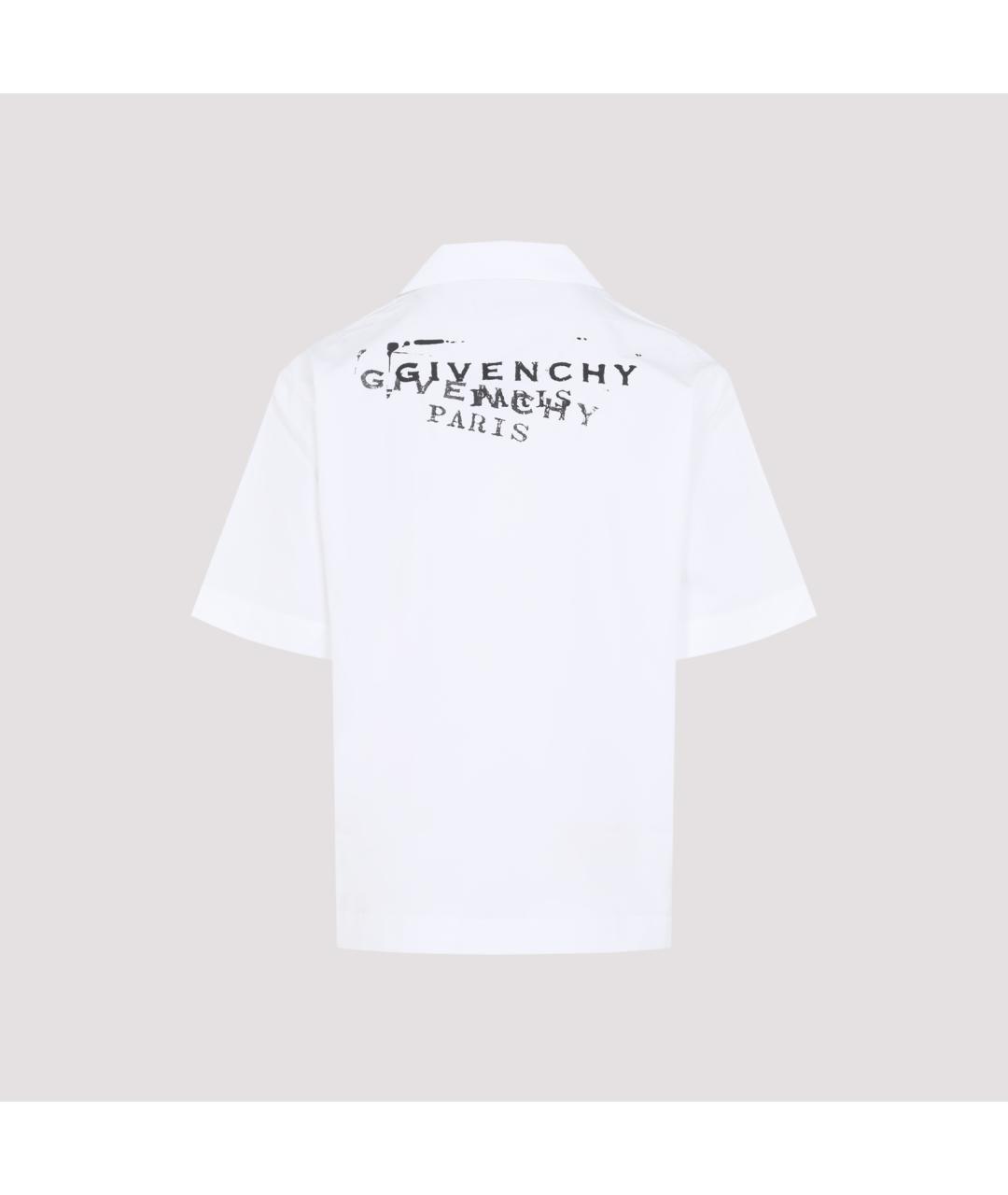 GIVENCHY Белая хлопковая кэжуал рубашка, фото 2