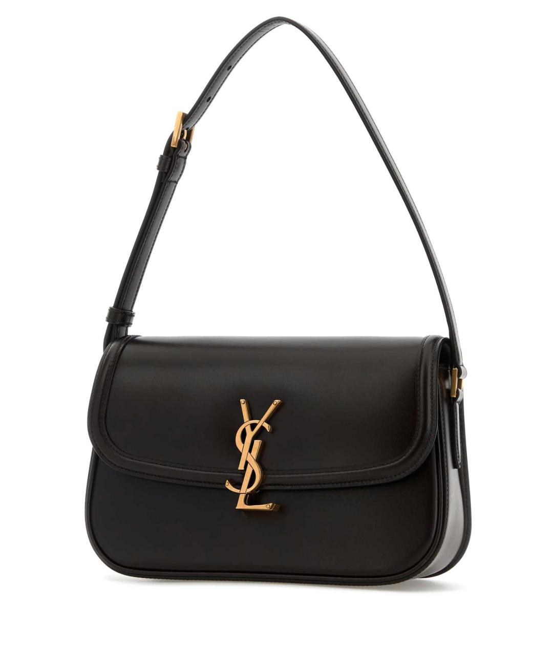 SAINT LAURENT Коричневая кожаная сумка через плечо, фото 2