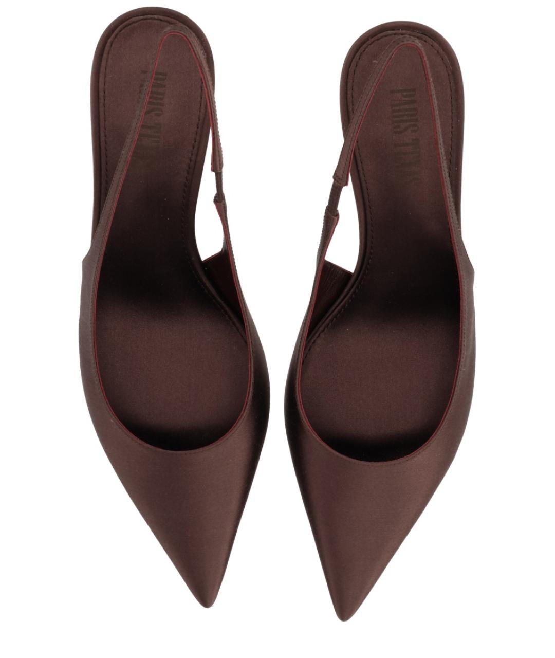 PARIS TEXAS Коричневые текстильные туфли, фото 5