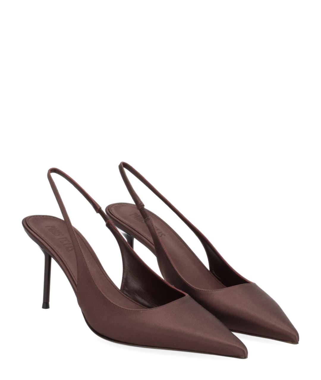 PARIS TEXAS Коричневые текстильные туфли, фото 2