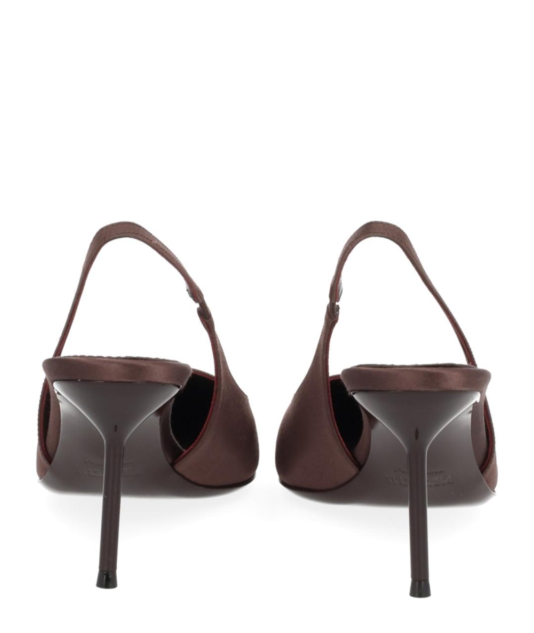 PARIS TEXAS Коричневые текстильные туфли, фото 4