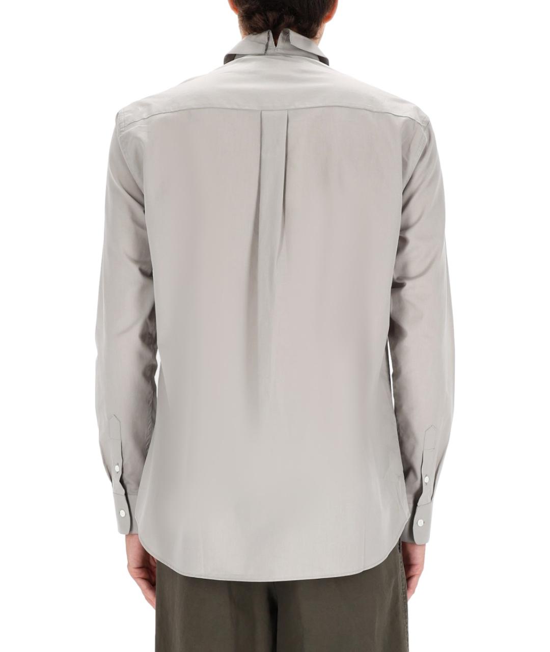 MARNI Серая хлопковая кэжуал рубашка, фото 4