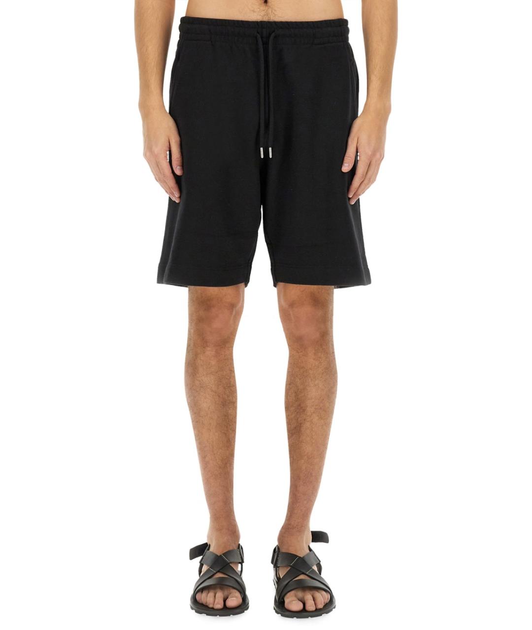 DRIES VAN NOTEN Черные хлопковые шорты, фото 5