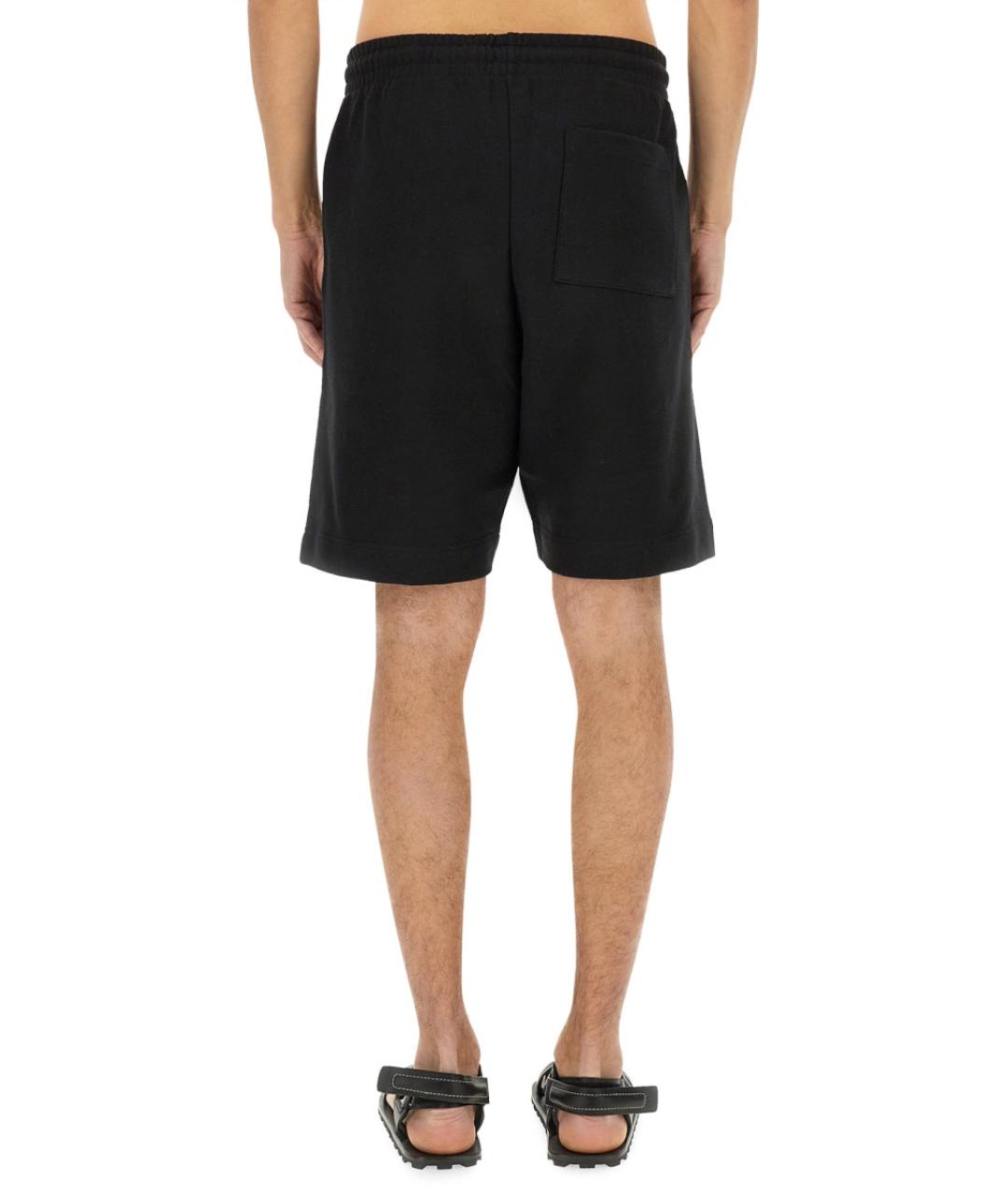 DRIES VAN NOTEN Черные хлопковые шорты, фото 3