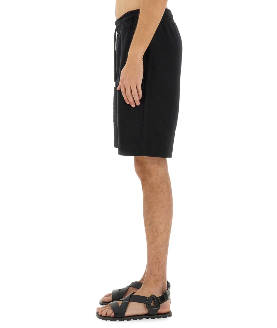 DRIES VAN NOTEN Черные хлопковые шорты, фото 4