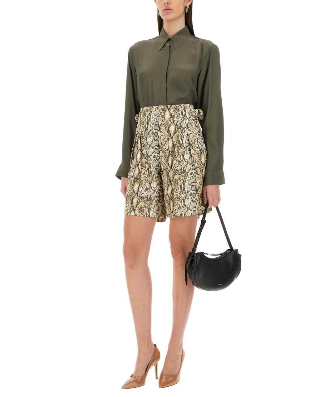 DRIES VAN NOTEN Зеленая шелковая рубашка, фото 3