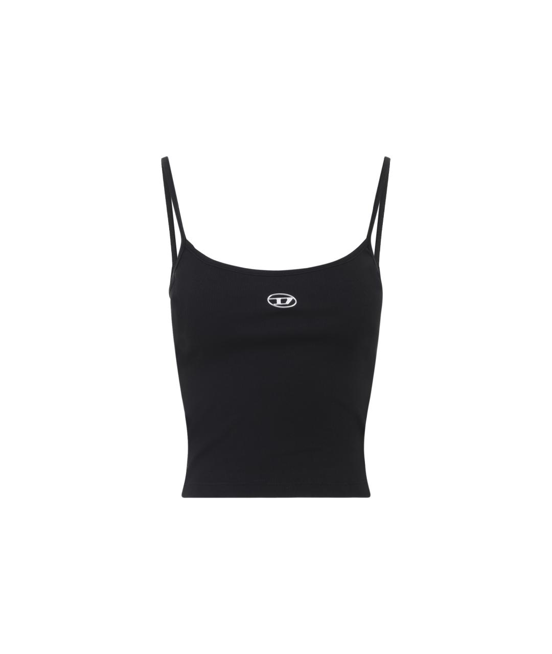 DIESEL Черная хлопковая майка, фото 1