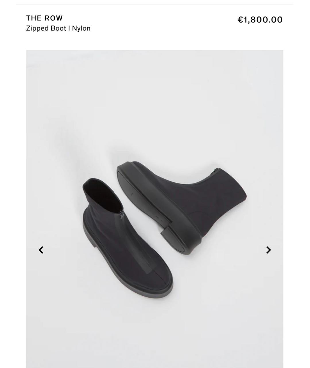 THE ROW Черные кожаные ботинки, фото 7