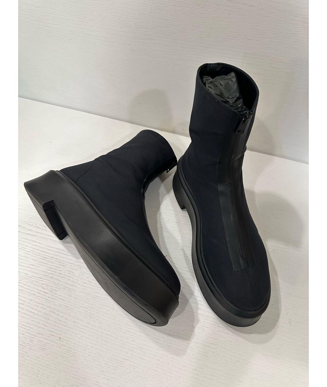 THE ROW Черные кожаные ботинки, фото 3