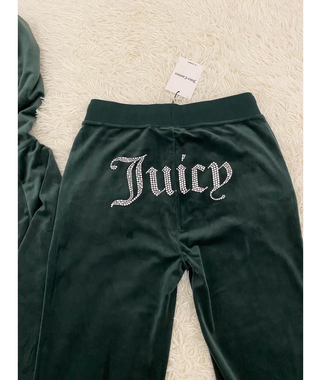 JUICY COUTURE Зеленый велюровый спортивные костюмы, фото 5