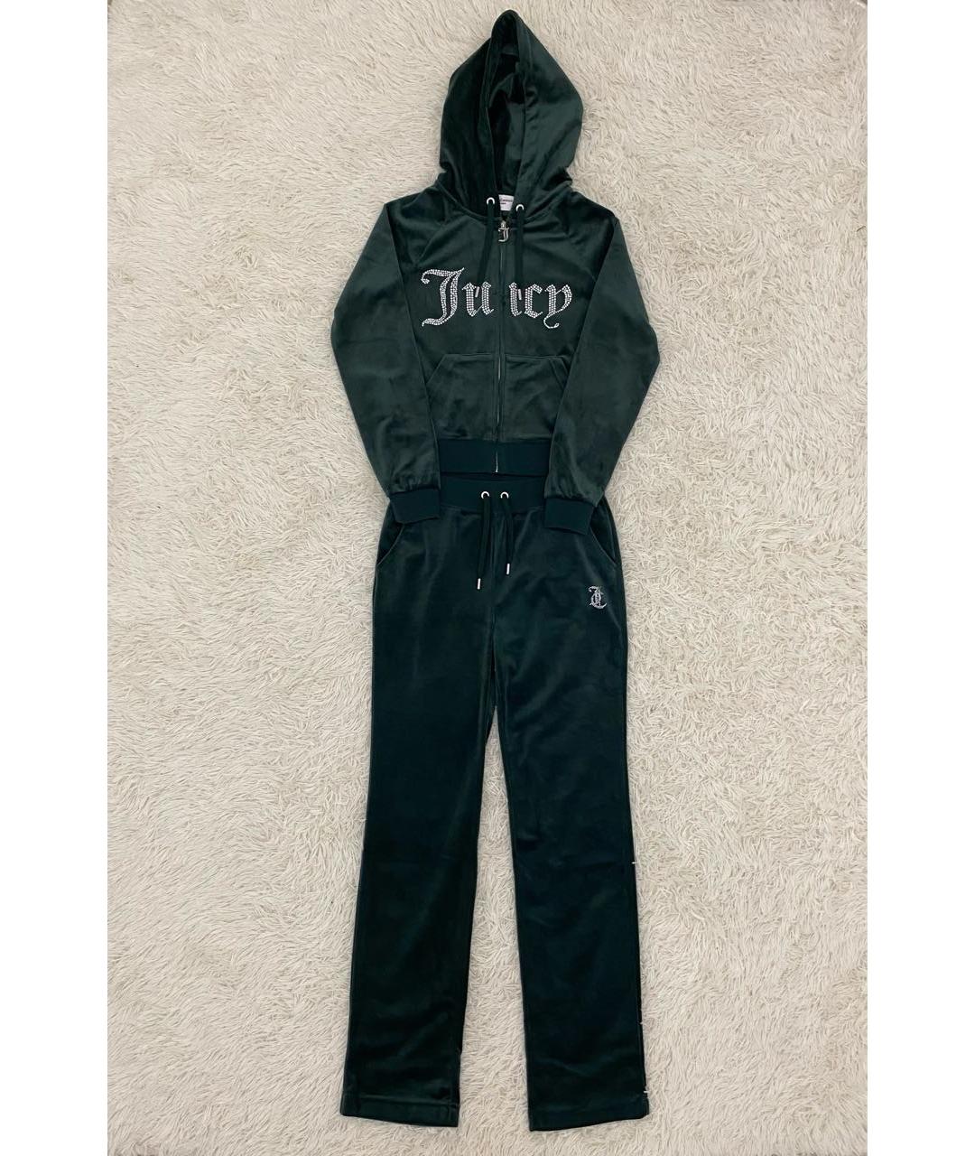 JUICY COUTURE Зеленый велюровый спортивные костюмы, фото 7