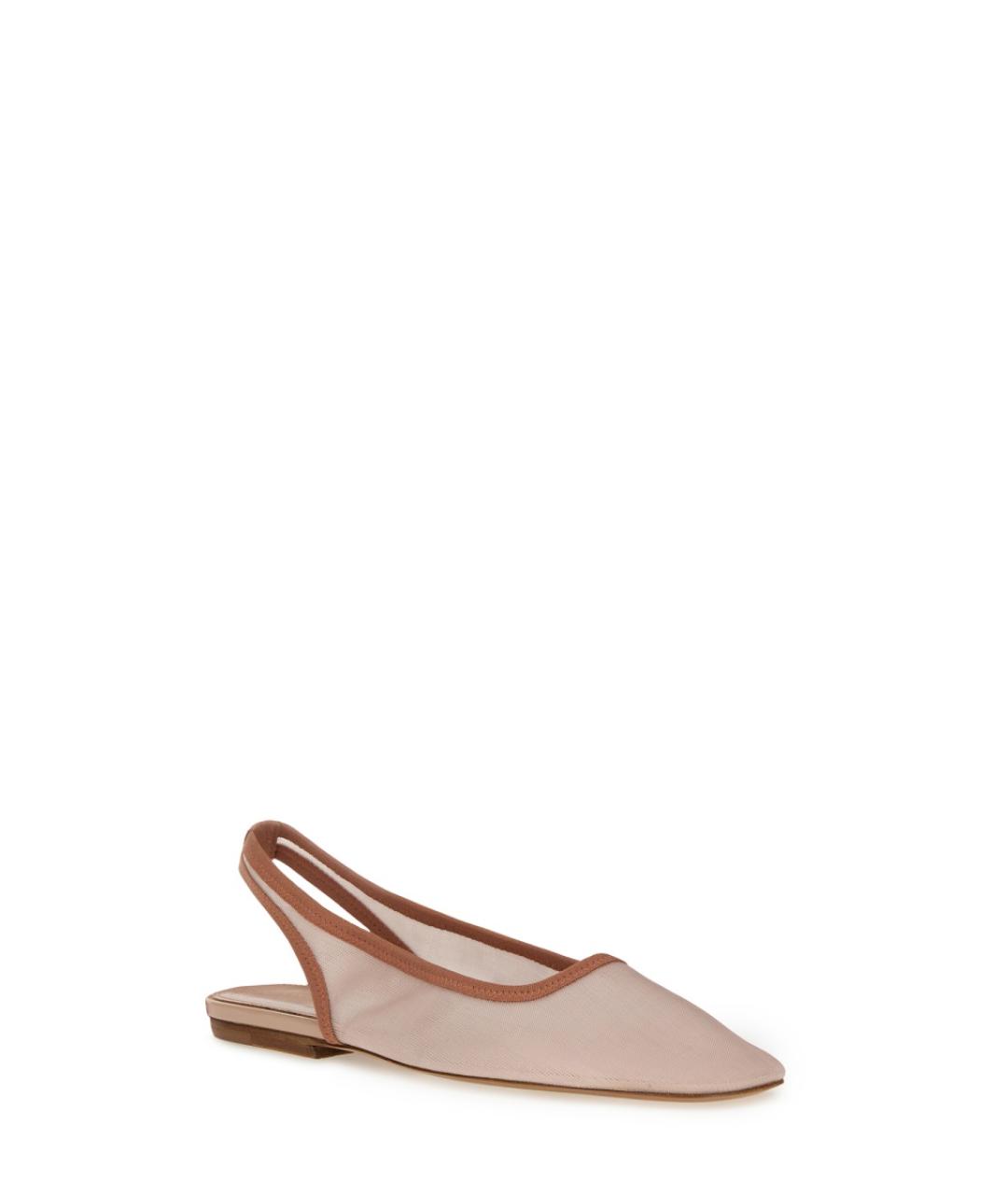 DRIES VAN NOTEN Розовые кожаные балетки, фото 2