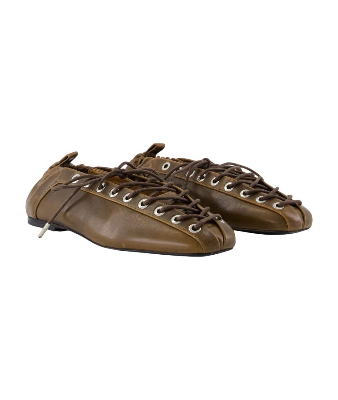 GANNI Коричневые балетки, фото 2