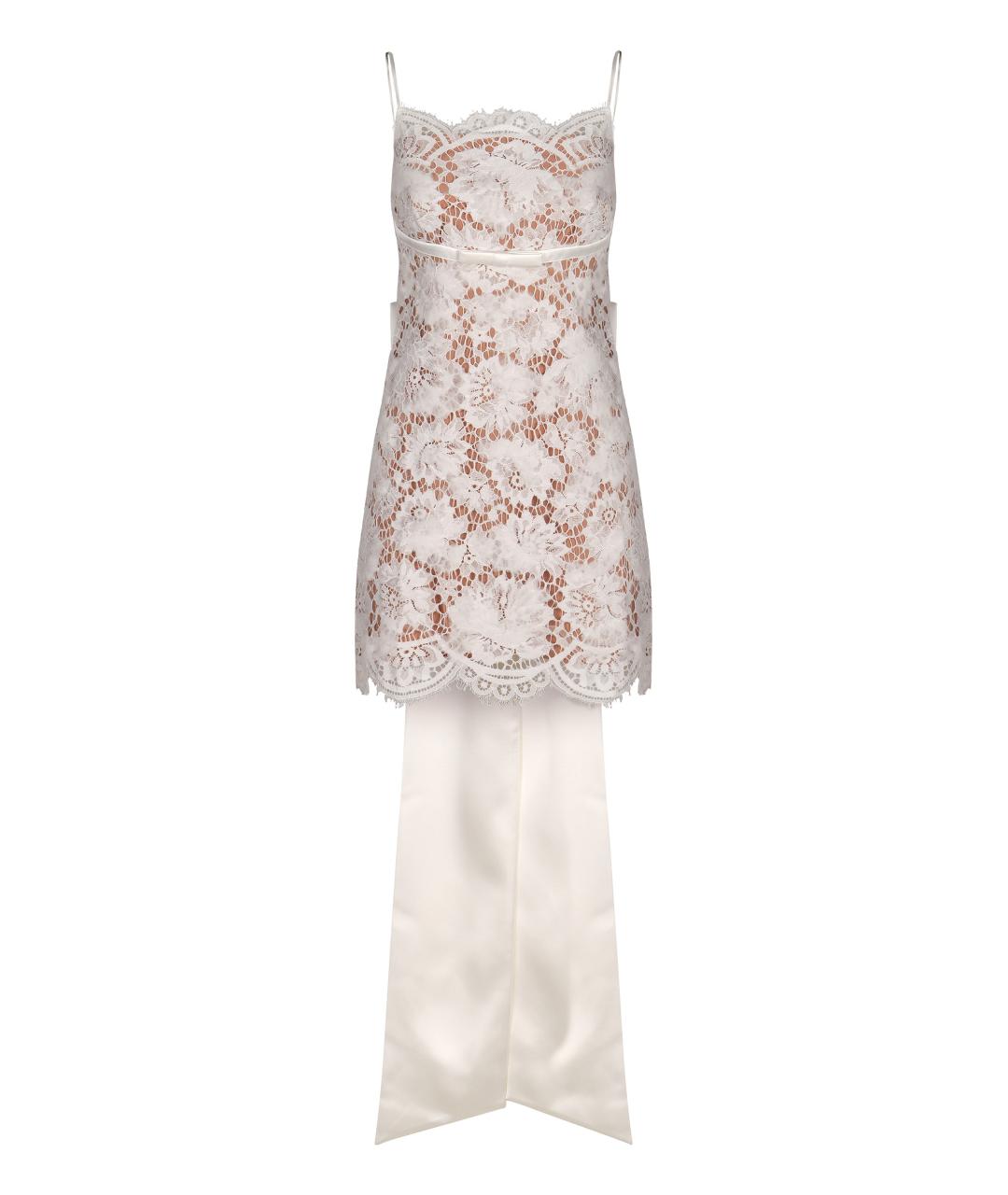SELF-PORTRAIT Белое полиамидовое коктейльное платье, фото 1