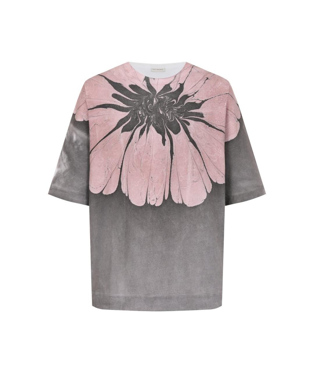 DRIES VAN NOTEN Мульти хлопковая футболка, фото 1