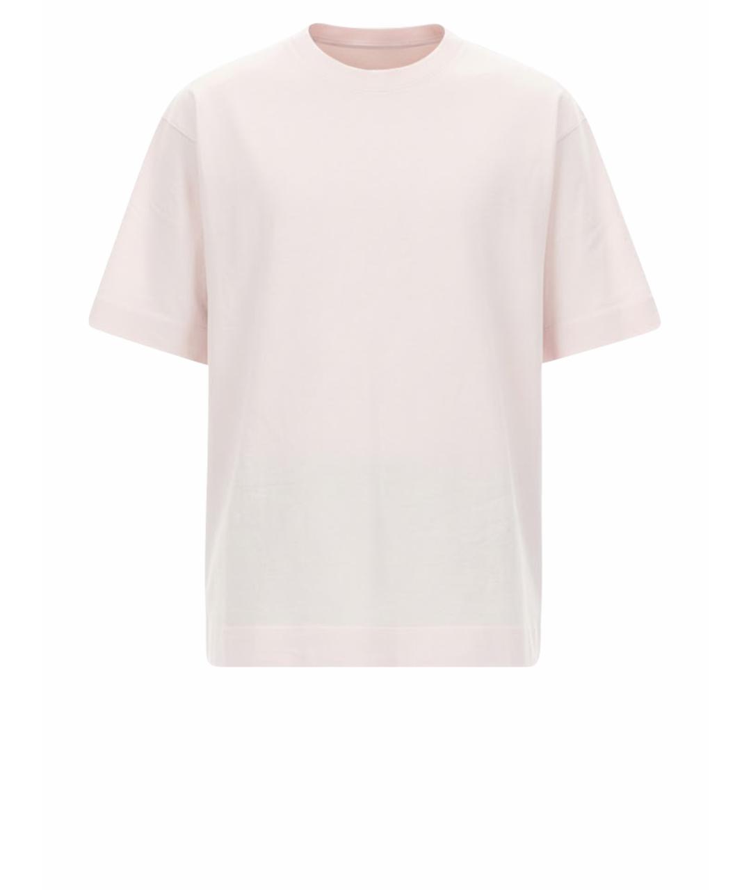 DRIES VAN NOTEN Розовая хлопковая футболка, фото 1