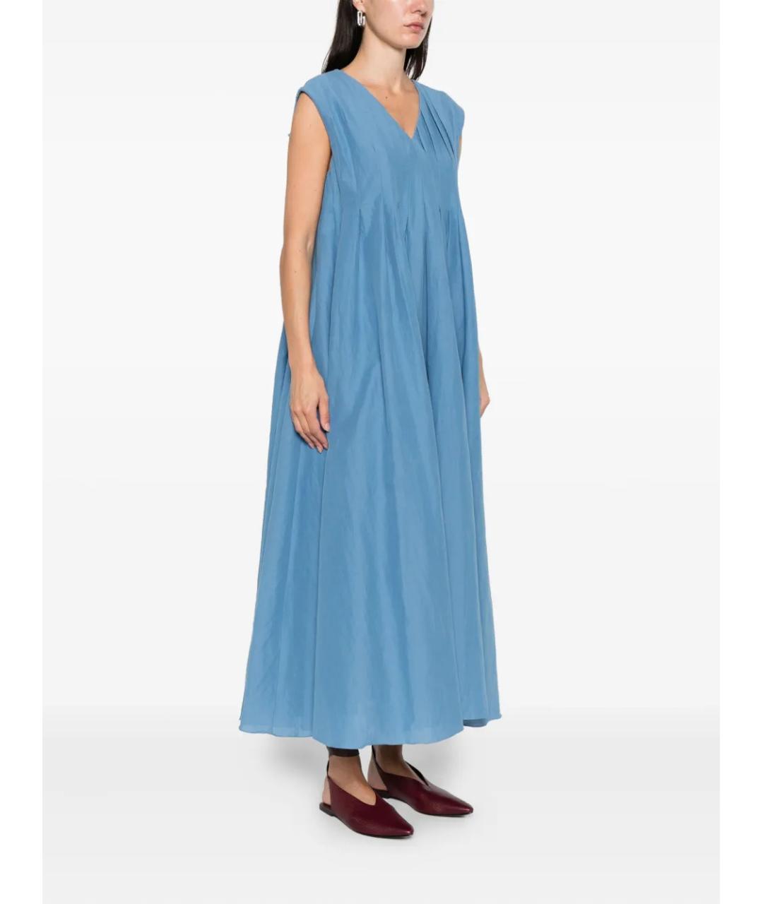 'S MAX MARA Синее повседневное платье, фото 3