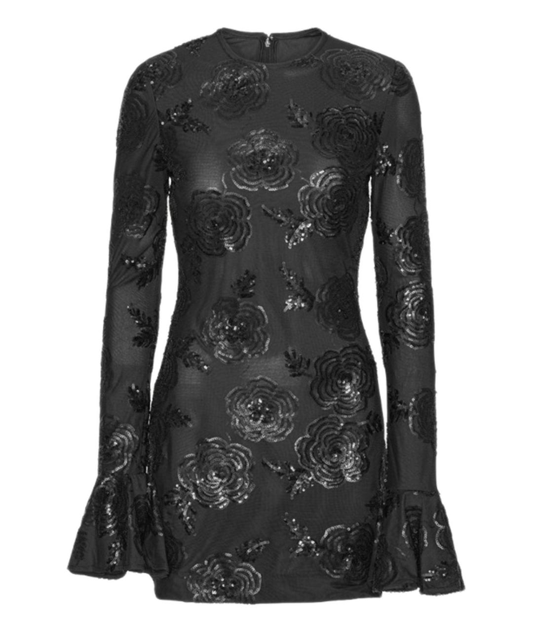 ROTATE Черное полиэстеровое коктейльное платье, фото 1