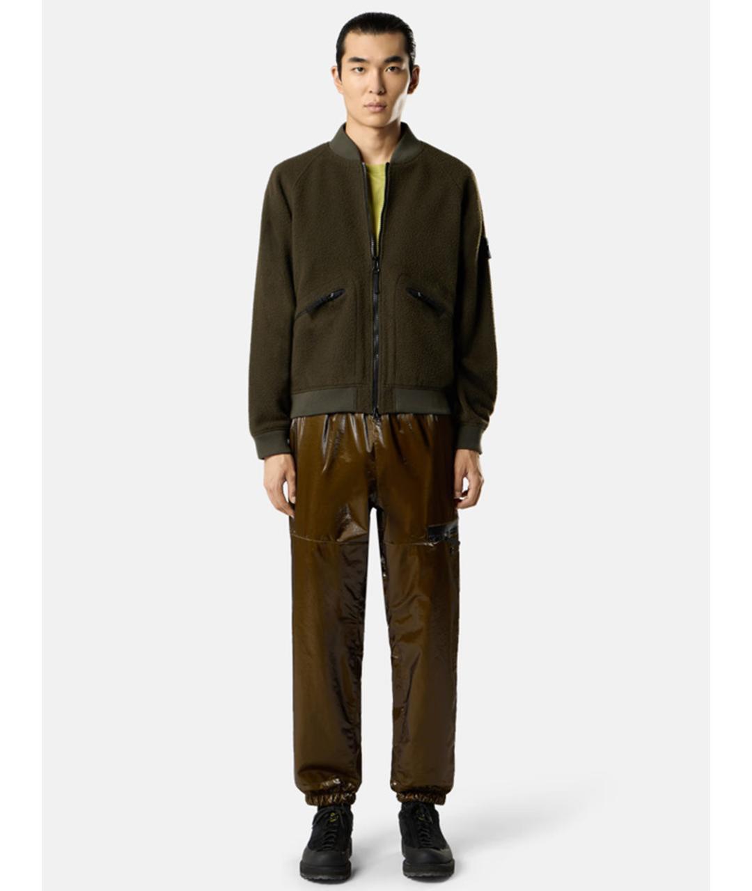 STONE ISLAND Зеленая шерстяная куртка, фото 2